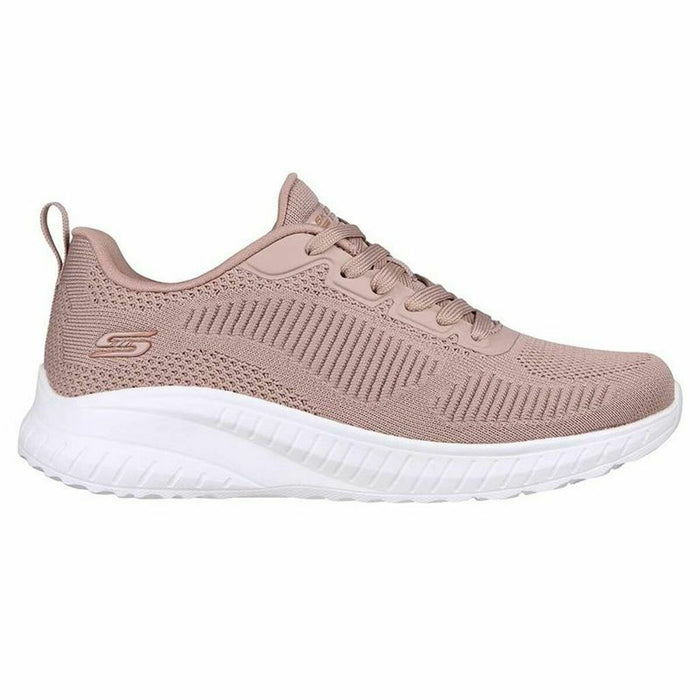 Running Shoes for Adults Skechers Bobs Sport Squad Pink Lady
