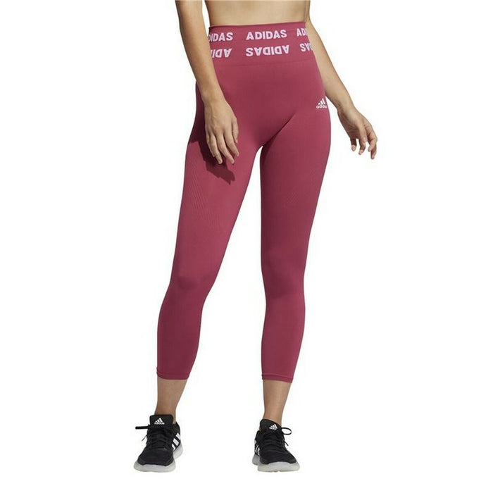 Woman Adidas Aeroknit Red High-Rise
