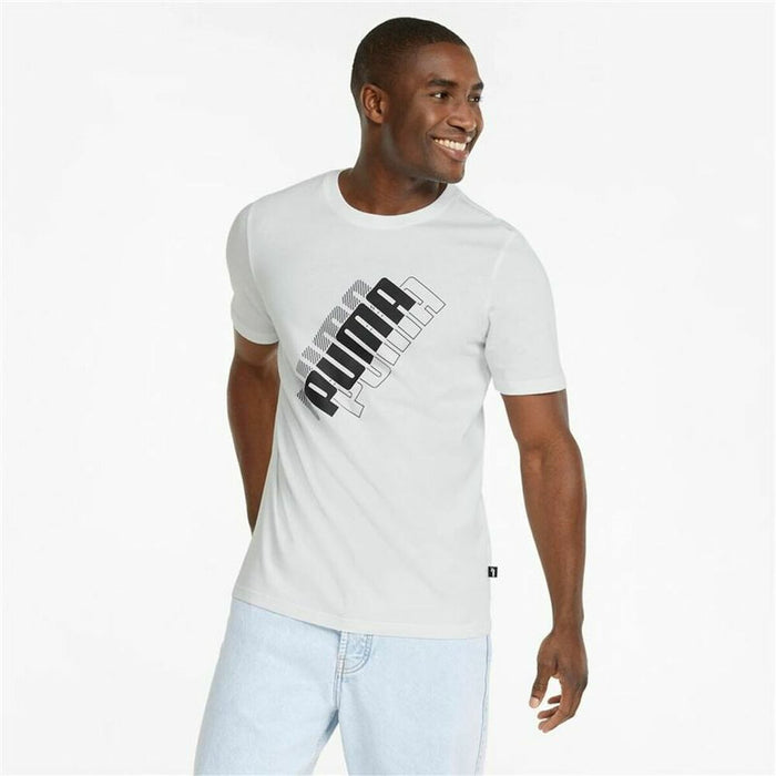 Men's Puma Power Logo Short Sleeve T-Shirt