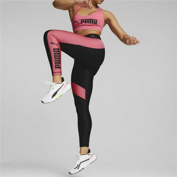 Women's Puma Black Pink Sport Leggings