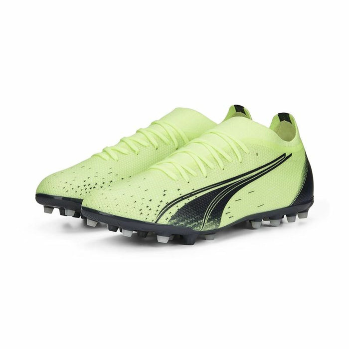 Adult's Football Boots Puma Ultramatch MG Fizzy Light Green