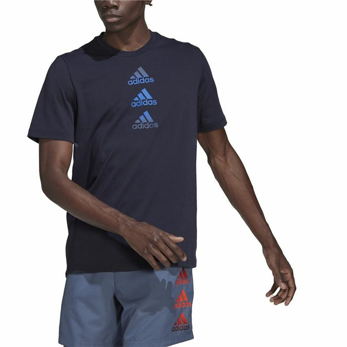 Men Adidas Designed To Move Logo T-Shirt