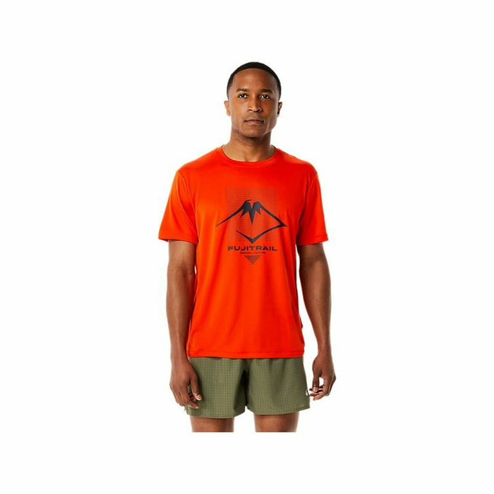 Men's Asics Fuji Trail Orange T-Shirt