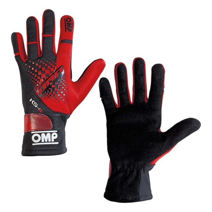 Children's Driving Gloves OMP MY2018 Red Black