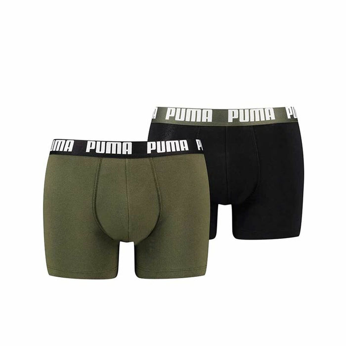 Men's Puma Black Green Boxer Shorts