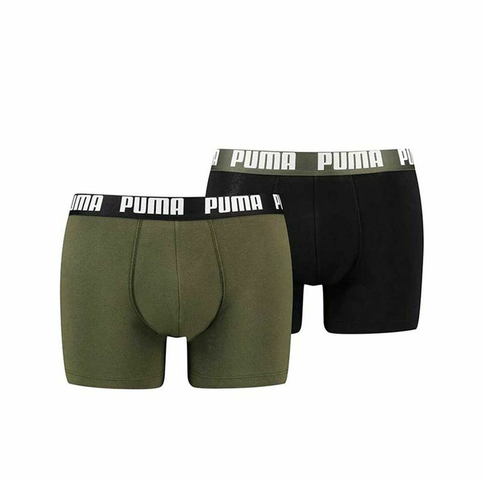 Men's Puma Black Green Boxer Shorts
