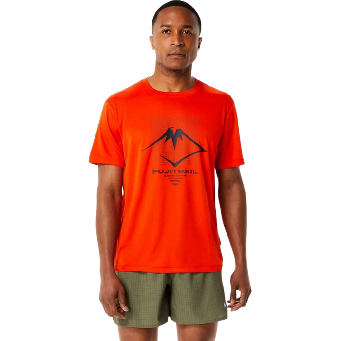 Men's Asics Fuji Trail Orange T-Shirt